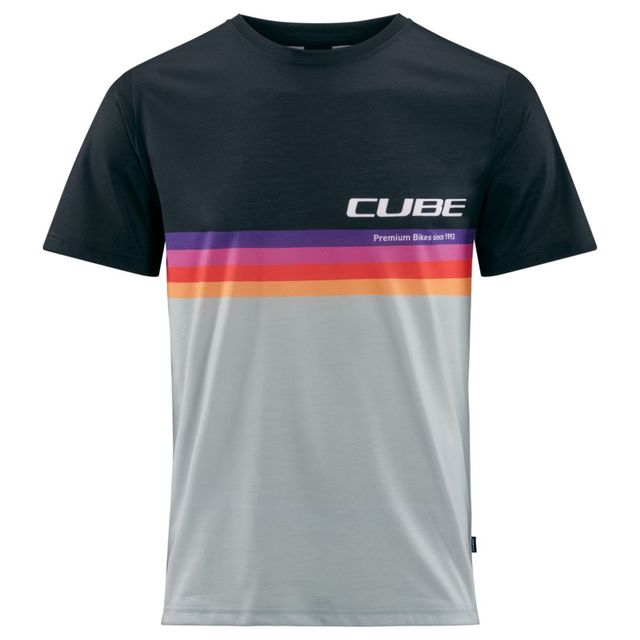 CUBE Organic T-Shirt Logo Stripes #12254 CUBE Organic T-Shirt Logo Stripes #12254